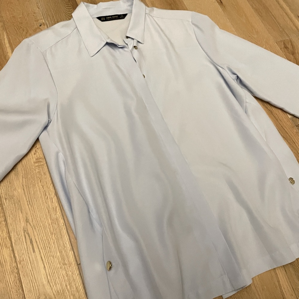 💋ZARA Baggy Oxford Gold Buttons 💋